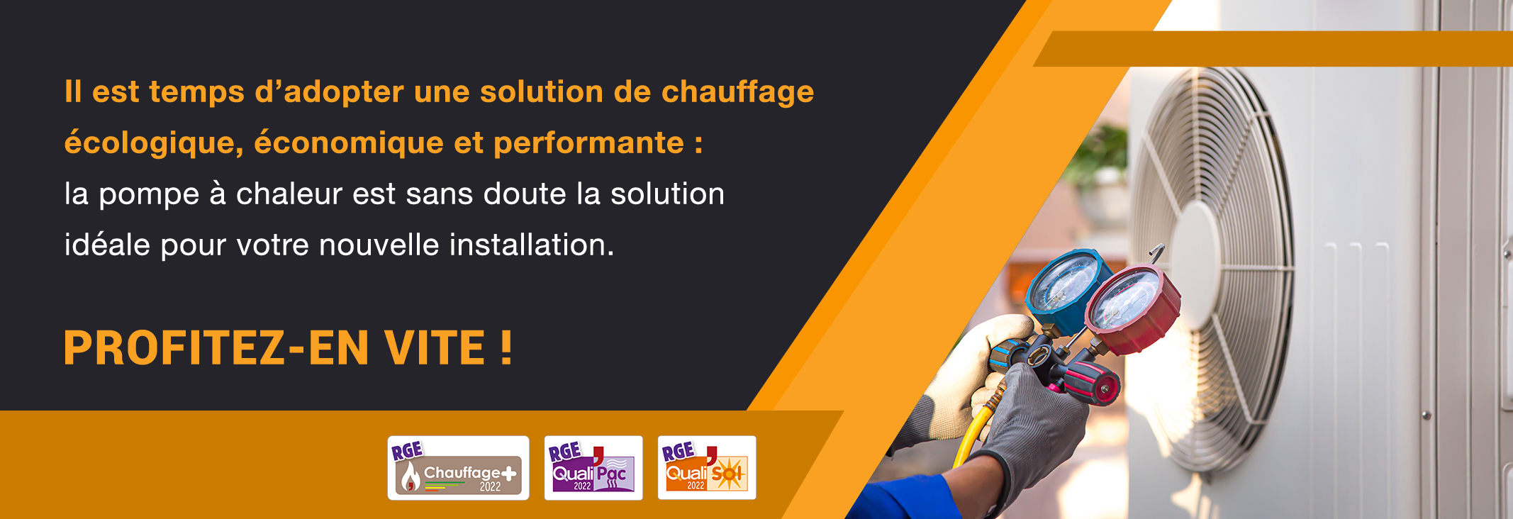 Pompe à Chaleur 1 euro Luisant